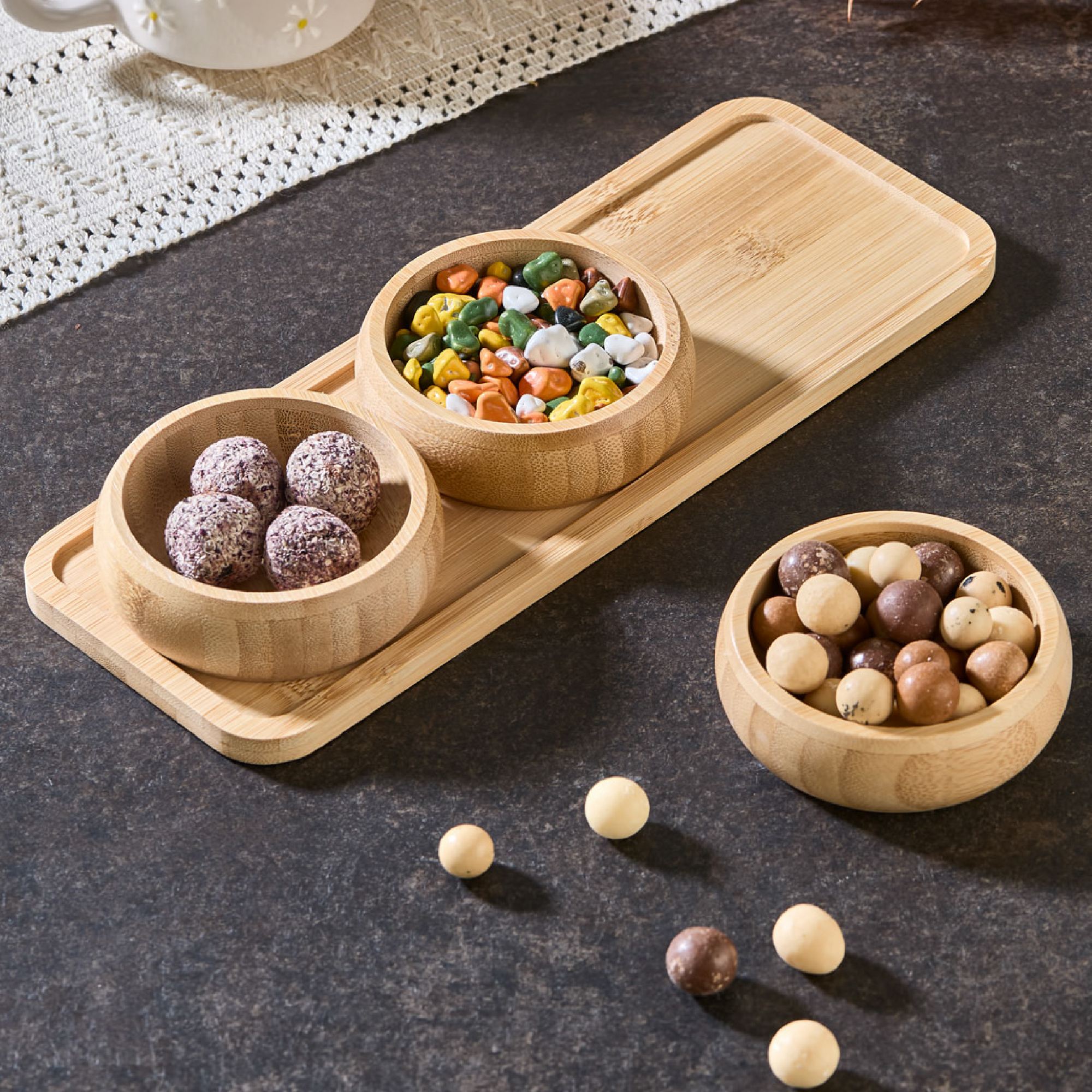 Set boluri aperitiv (4 piese), Acero-32119, Multicolor