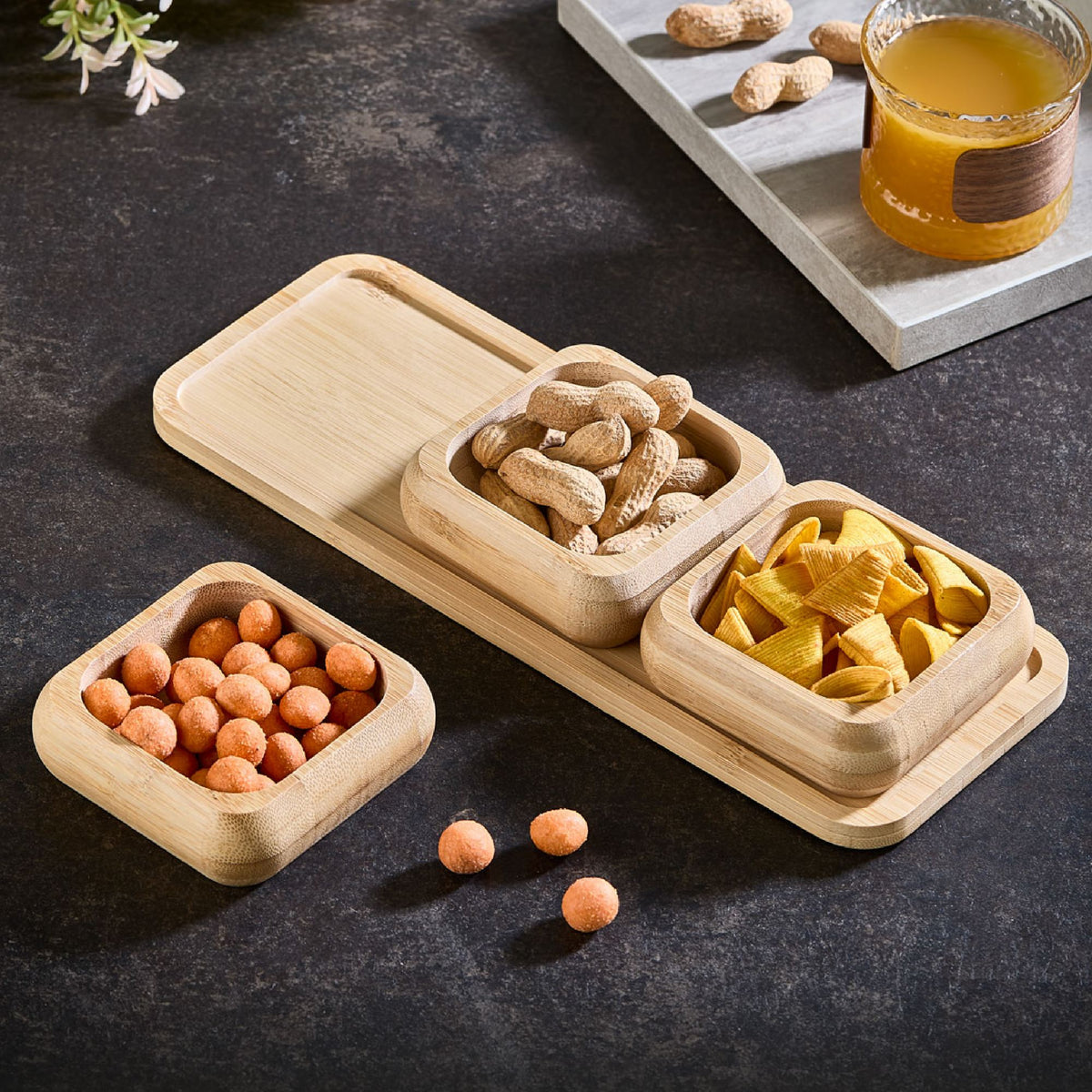 Set boluri aperitiv (4 piese), Acero-32120, Multicolor