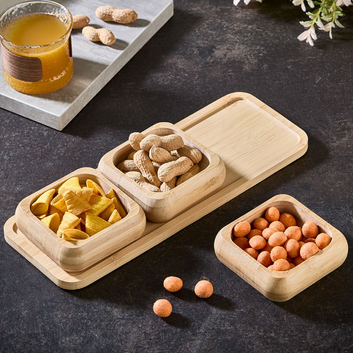 Set boluri aperitiv (4 piese), Acero-32120, Multicolor