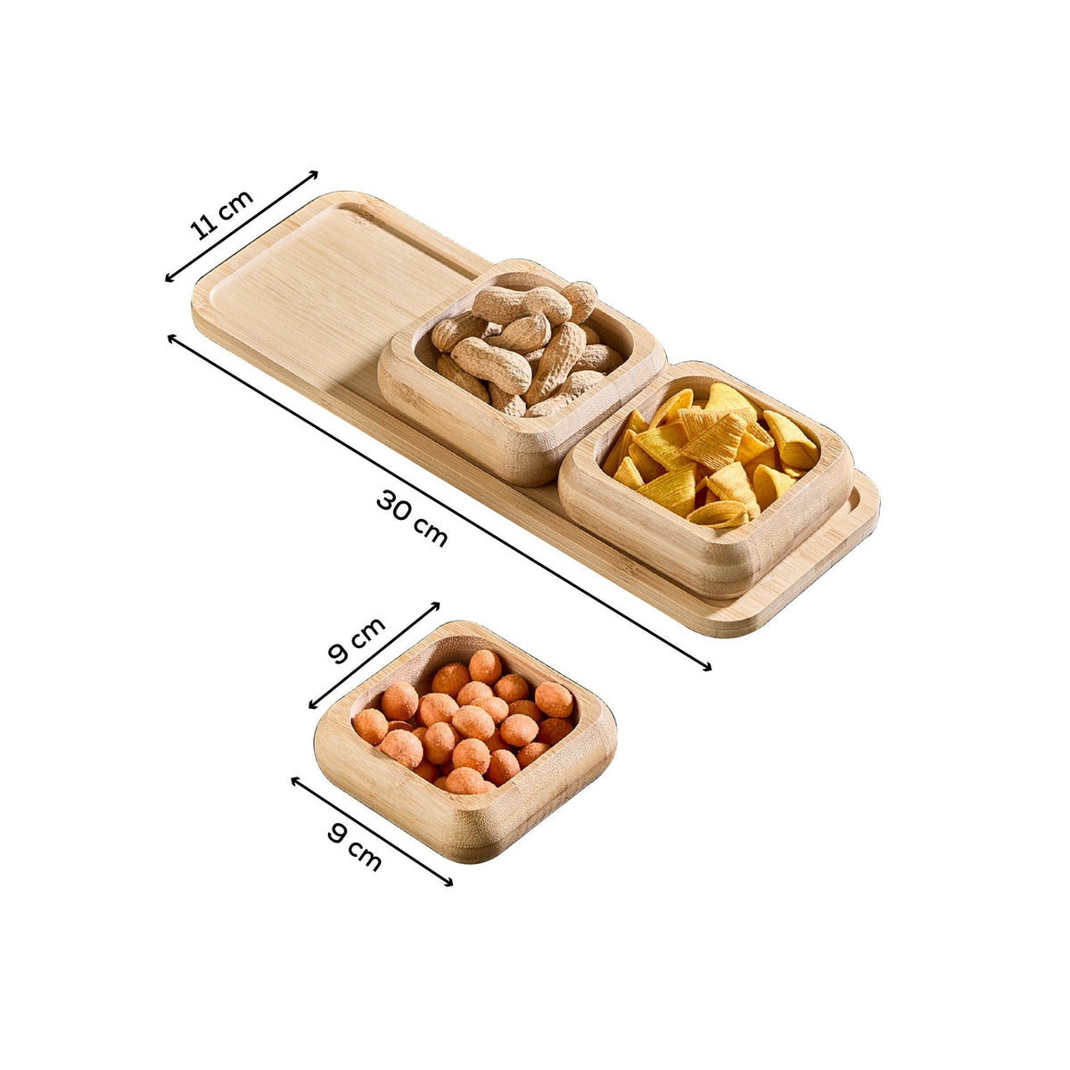 Set boluri aperitiv (4 piese), Acero-32120, Multicolor