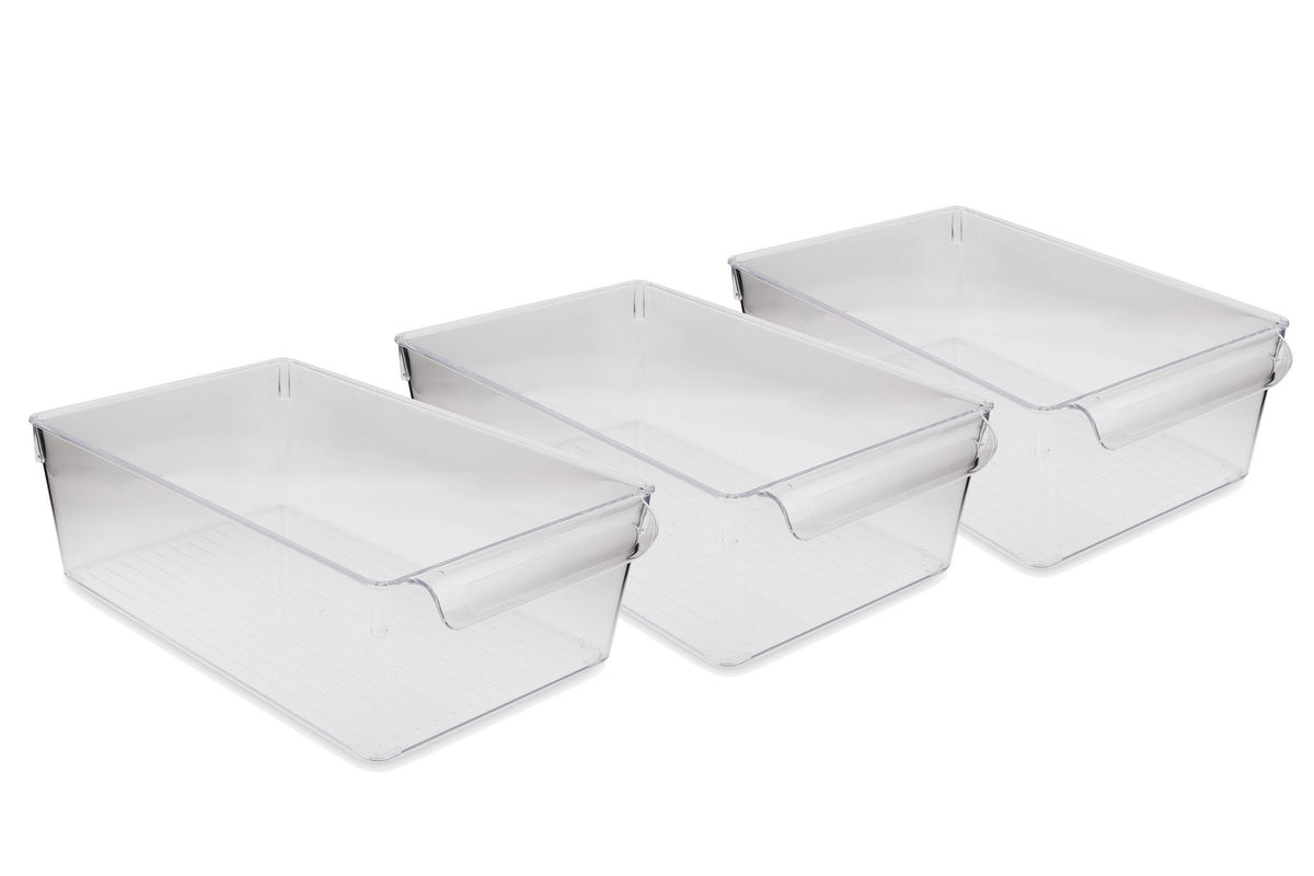 Set organizator frigider (3 piese), 727, Transparent