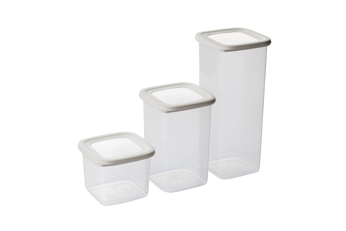 Set cutii depozitare (15 piese), BNMPOLYWS15-51217, Alb