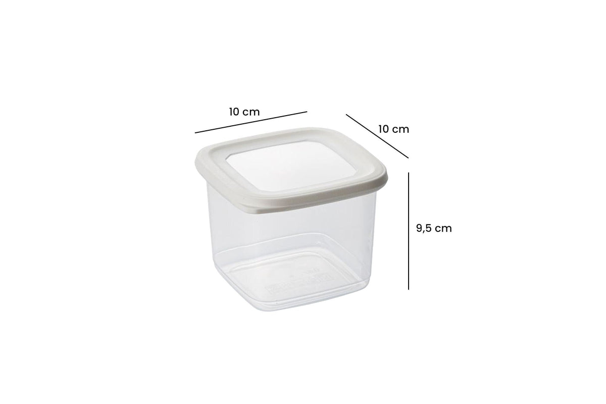 Set cutii depozitare (15 piese), BNMPOLYWS15-51217, Alb