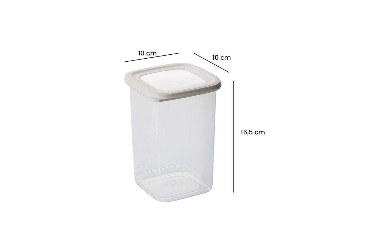 Set cutii depozitare (15 piese), BNMPOLYWS15-51217, Alb