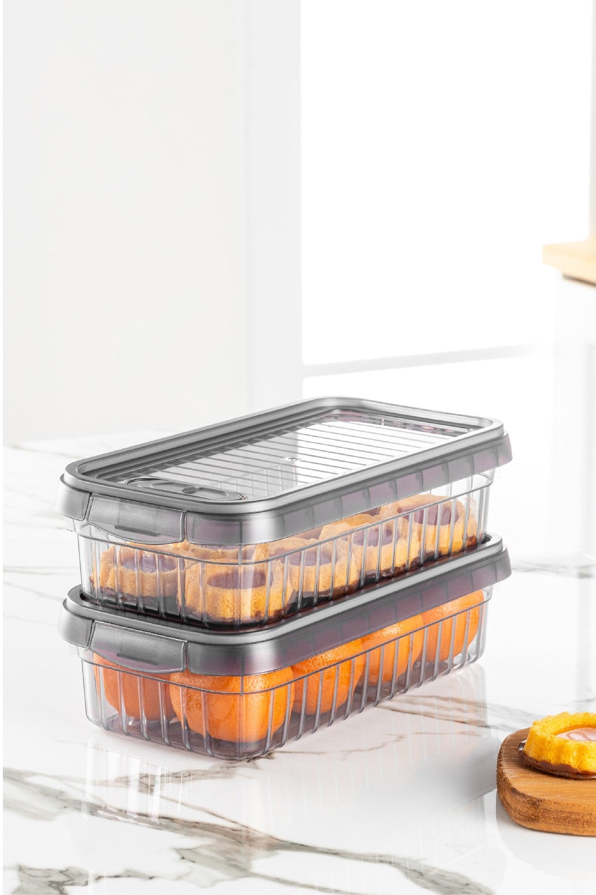 Set cutii depozitare (2 piese), BNM-8038 - Anthracite, Antracit