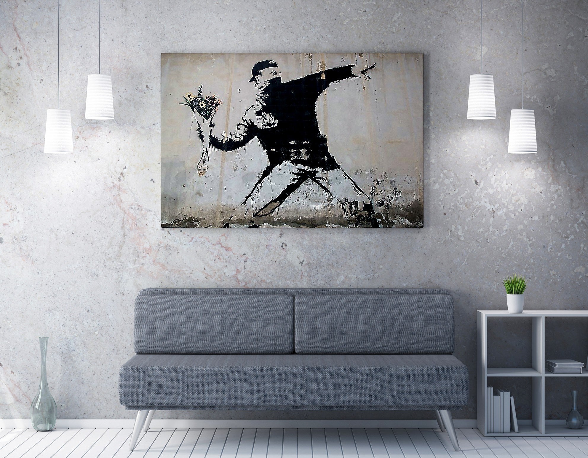 Tablou decorativ pe pânză, WY18 (70 x 100), Multicolor