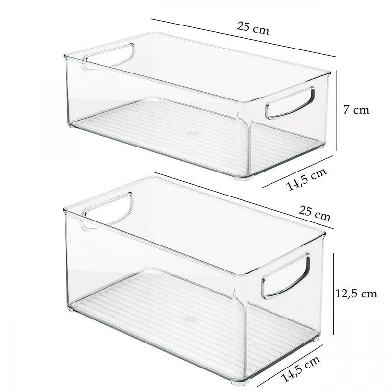 Set 2 organizatoare HMY-6378, transparent, plastic