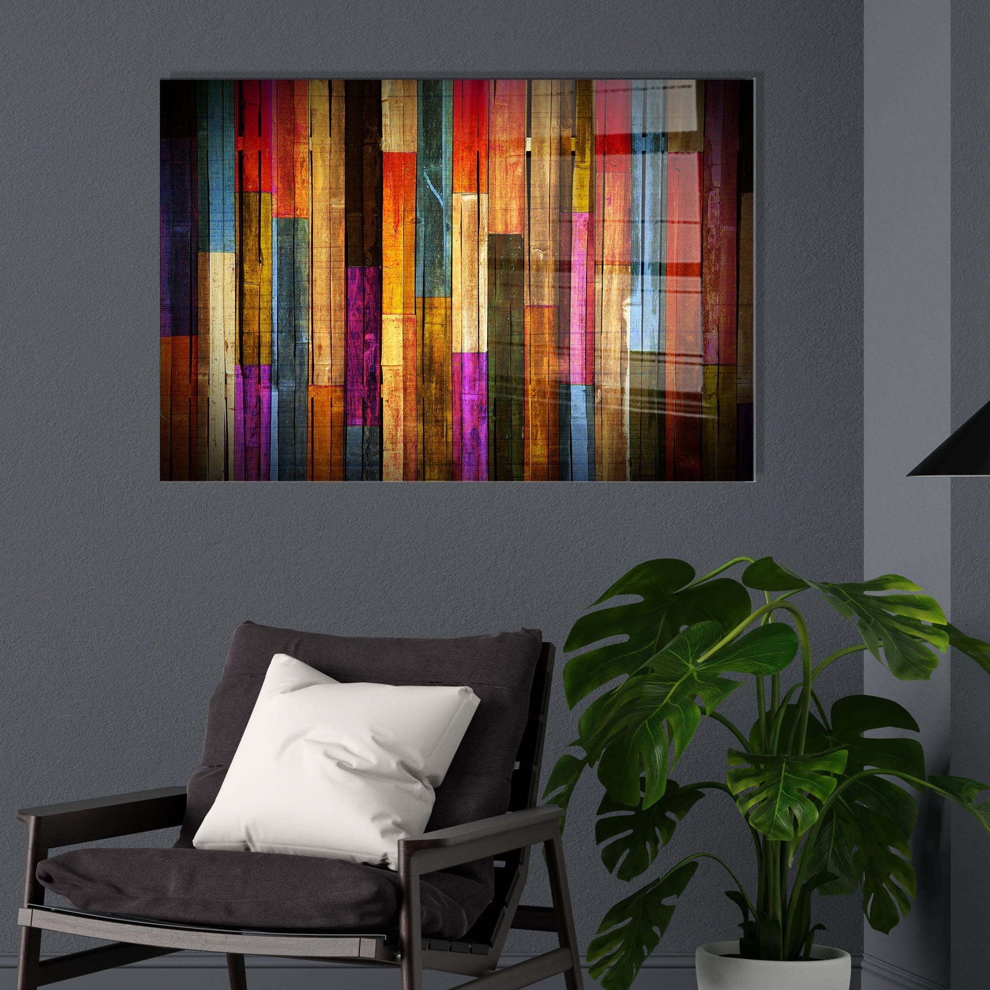 Tablou decorativ din sticlă securizată, UV-002 - 70 x 100, Multicolor