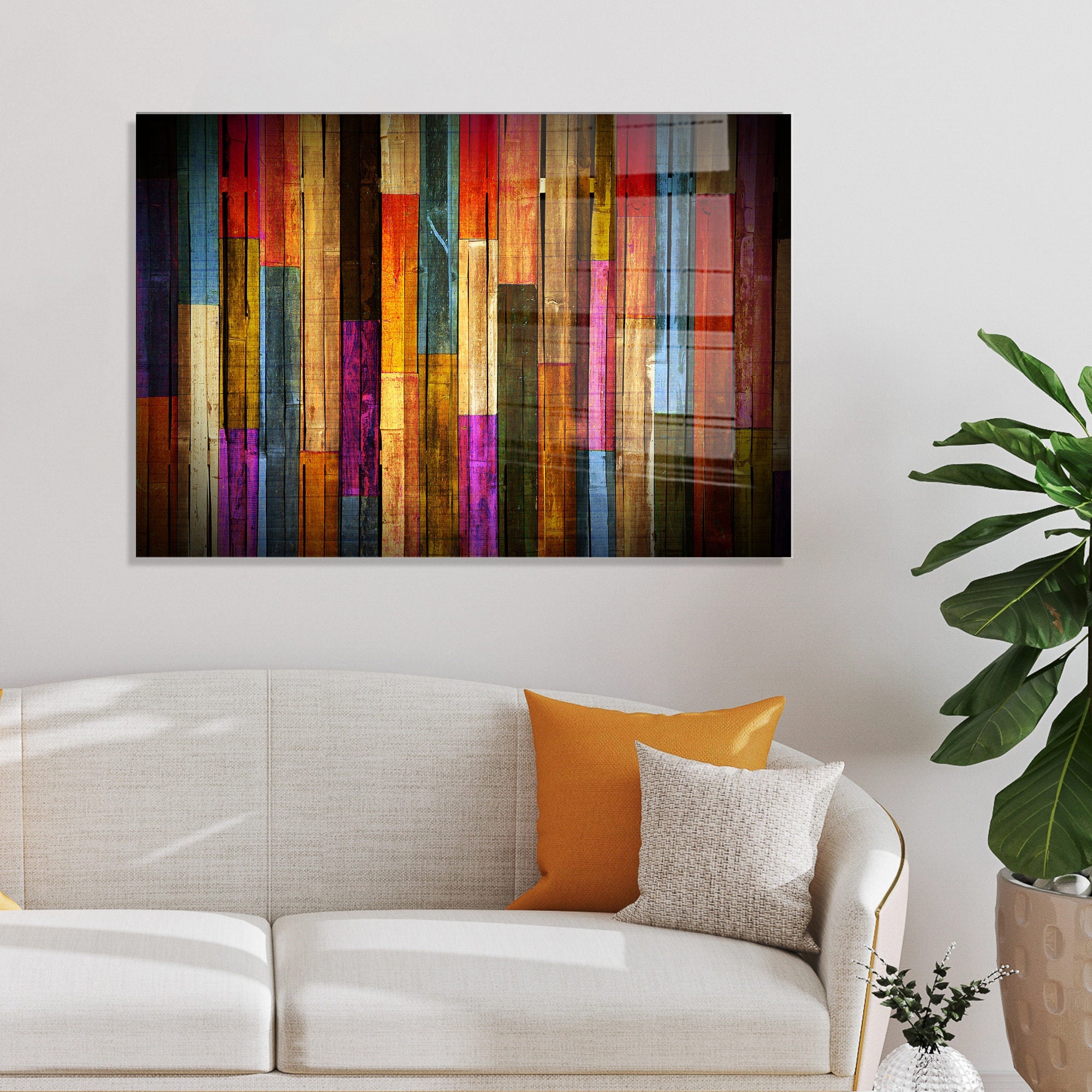 Tablou decorativ din sticlă securizată, UV-002 - 70 x 100, Multicolor