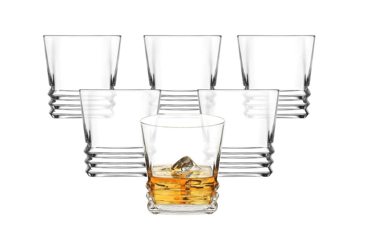 Set pahare whiskey (6 piese), LV-ELG360F, Transparent