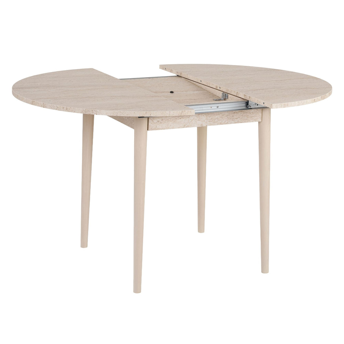 Masă dining extensibilă, Viona - Travertine, Oak, Travertin / Stejar