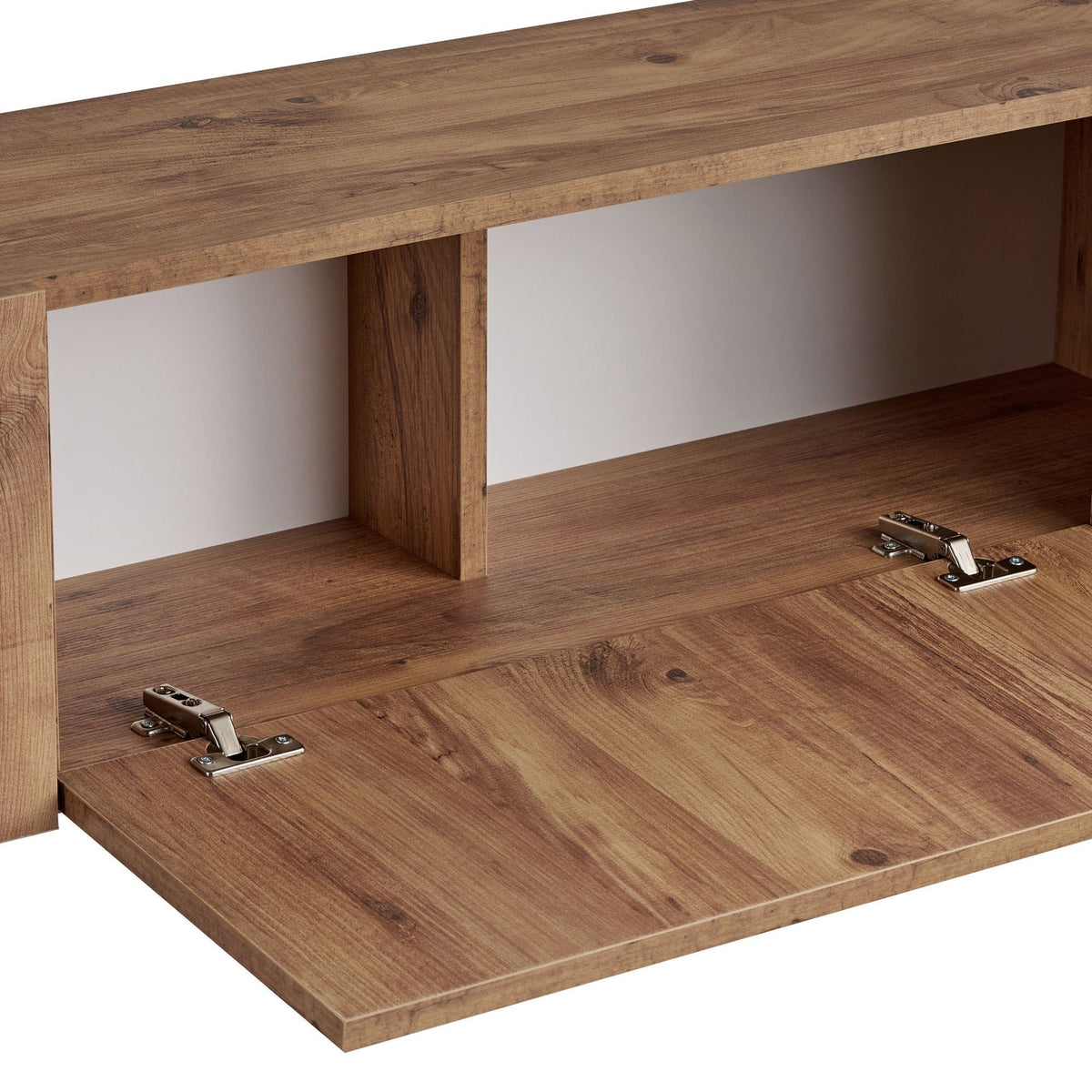 Comodă TV, Nexus - Atlantic Pine, Black, Pin Atlantic / Negru