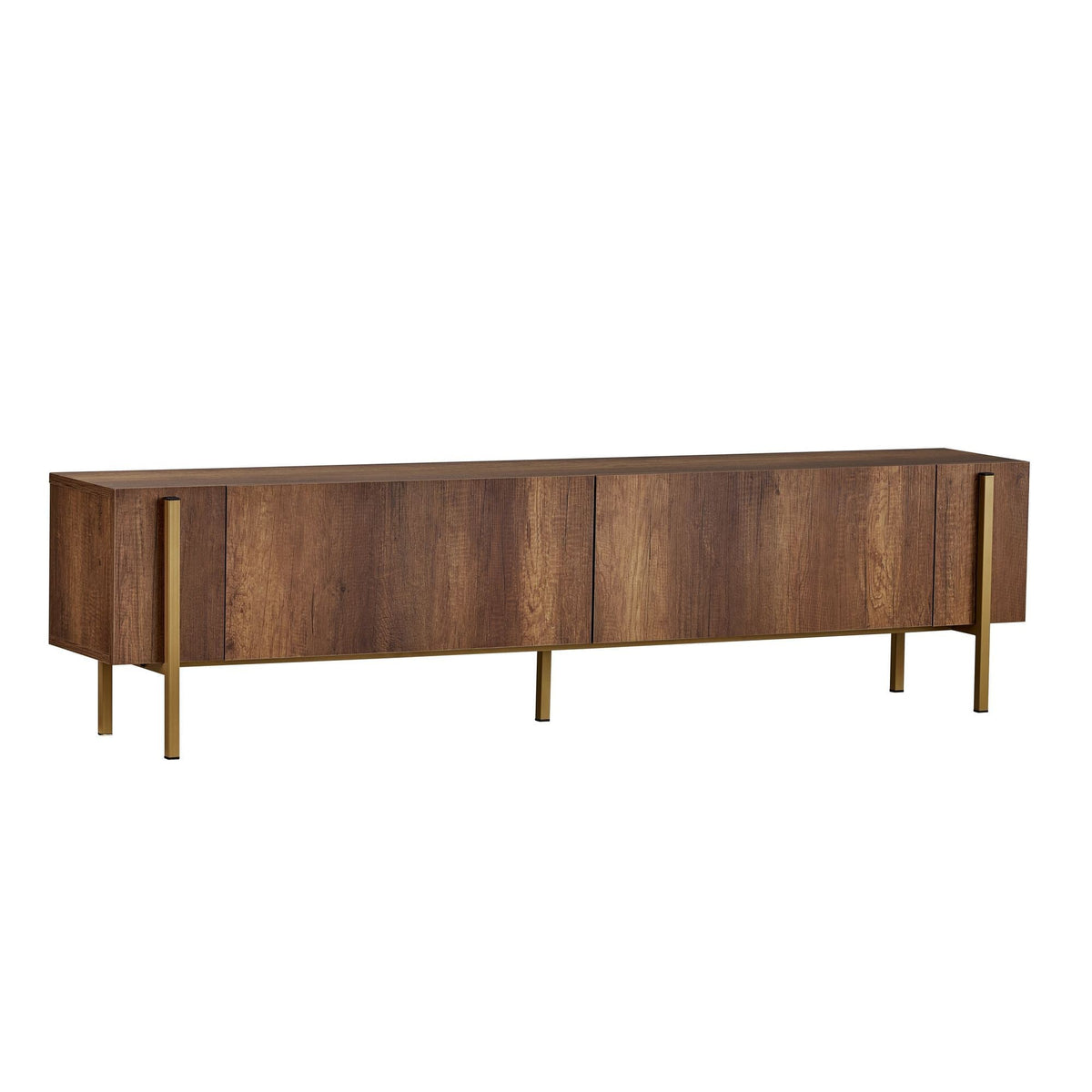 Comodă TV, Nexus - Barok Walnut, Gold, Nuc Baroc Auriu