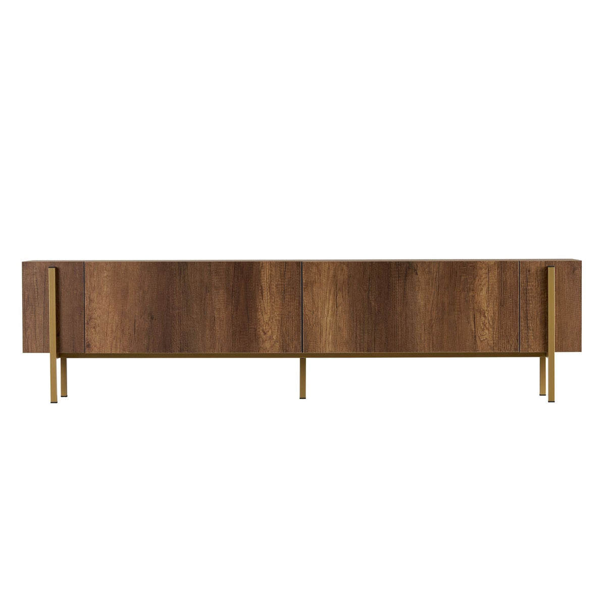 Comodă TV, Nexus - Barok Walnut, Gold, Nuc Baroc Auriu