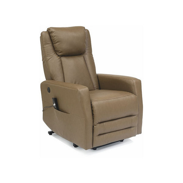 Fotoliu recliner ADONIS, verde olive, piele ecologica, 77x96/162x107 cm