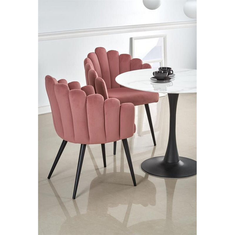 Masa AMBROSIO cu 3 scaune K410 roz/negru
