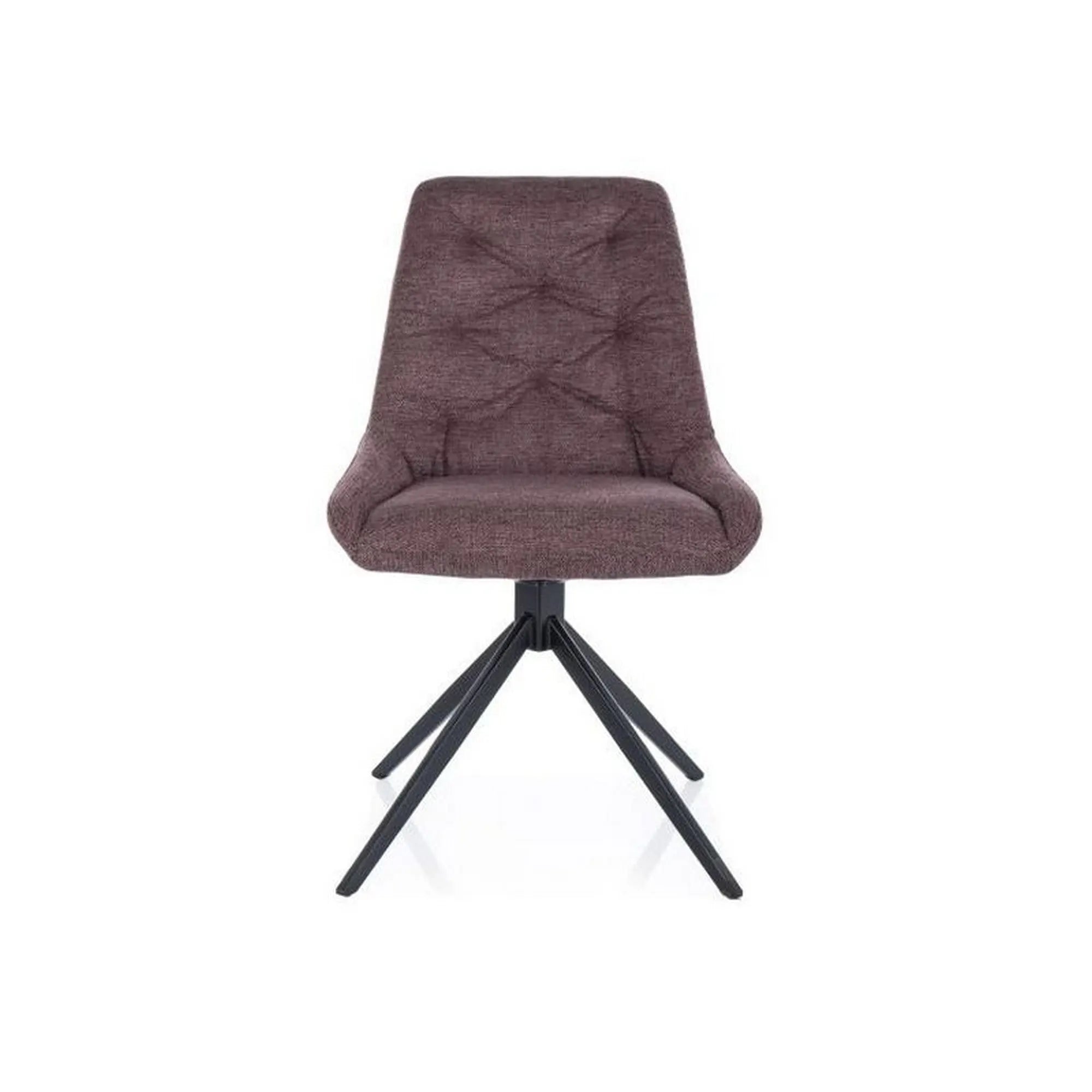 Scaun rotativ ASTI, mov/negru, stofa clasica/metal, 52x45x88 cm