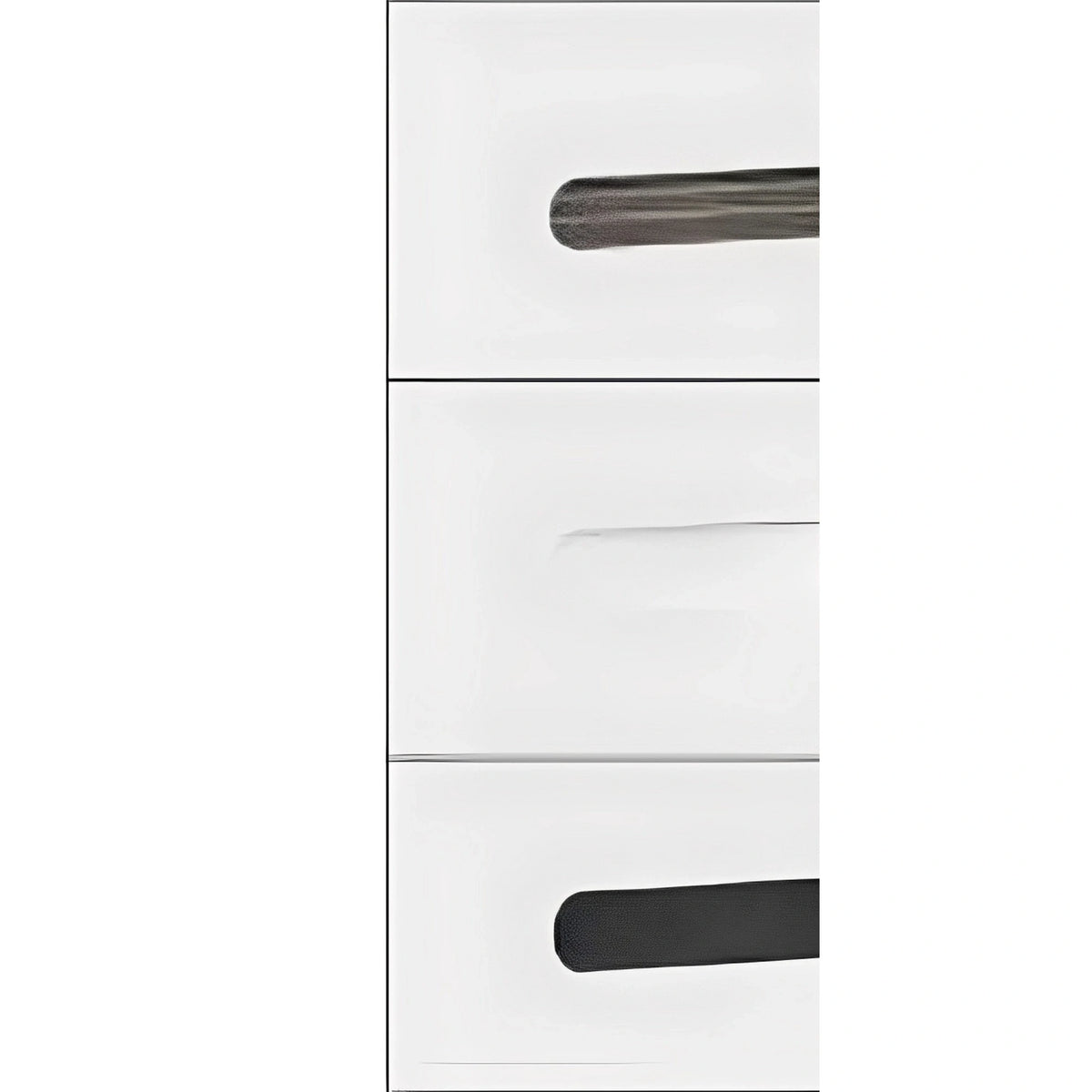 Set dormitor AZTECA TRIO, alb, pat 160x200, dulap cu 3 usi si comoda