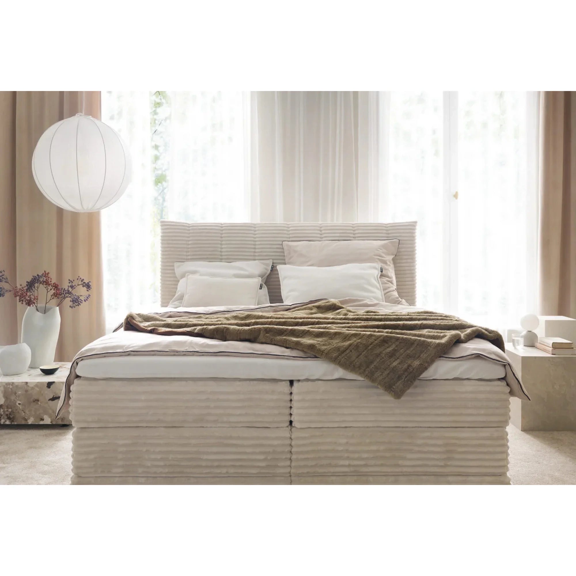 Pat boxspring AMBER 140x200, personalizabil materiale gama Oferta Avantaj, cu spatiu depozitare, saltele si topper