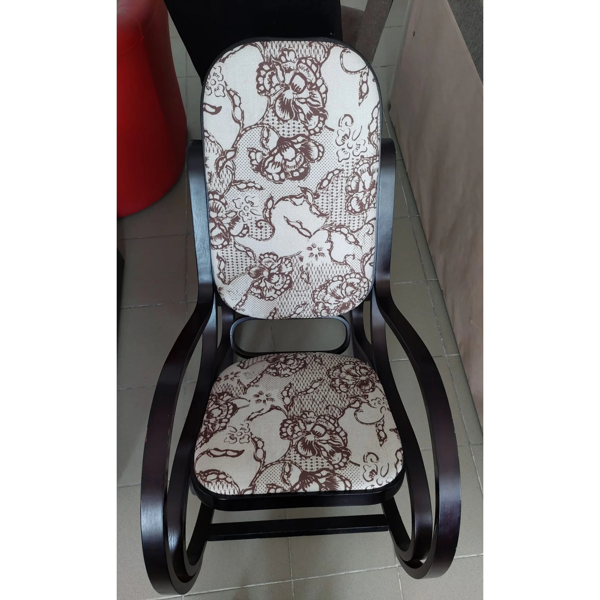 PRODUS RESIGILAT - Balansoar MAX 2, wenge/multicolor, stofa/lemn indoit, 52x90x95 cm