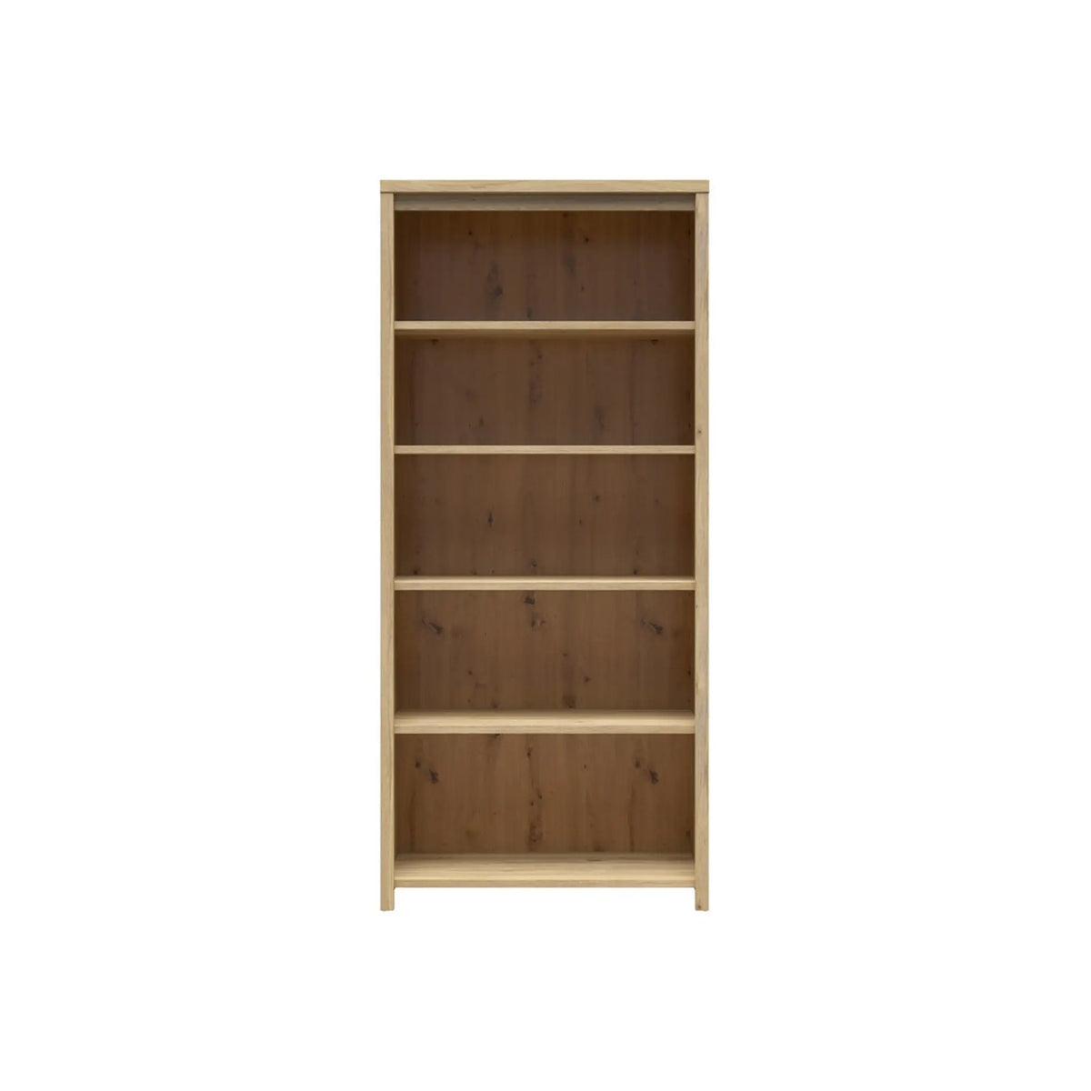 Bibliotecă KASPIAN 90, stejar mauvella, PAL, 90x41x201 cm