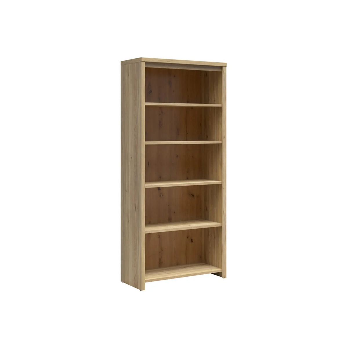 Bibliotecă KASPIAN 90, stejar mauvella, PAL, 90x41x201 cm