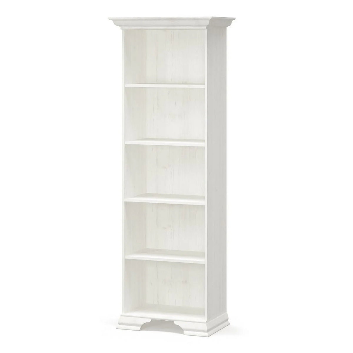 Biblioteca pentru living IRYS, pin alb anderson, PAL laminat, 70x43x198 cm