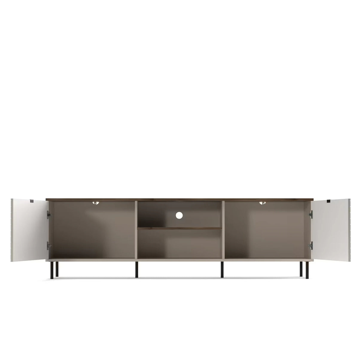 Comoda tv sufragerie EVO, casmir/stejar, PAL laminat, 183x40x55 cm