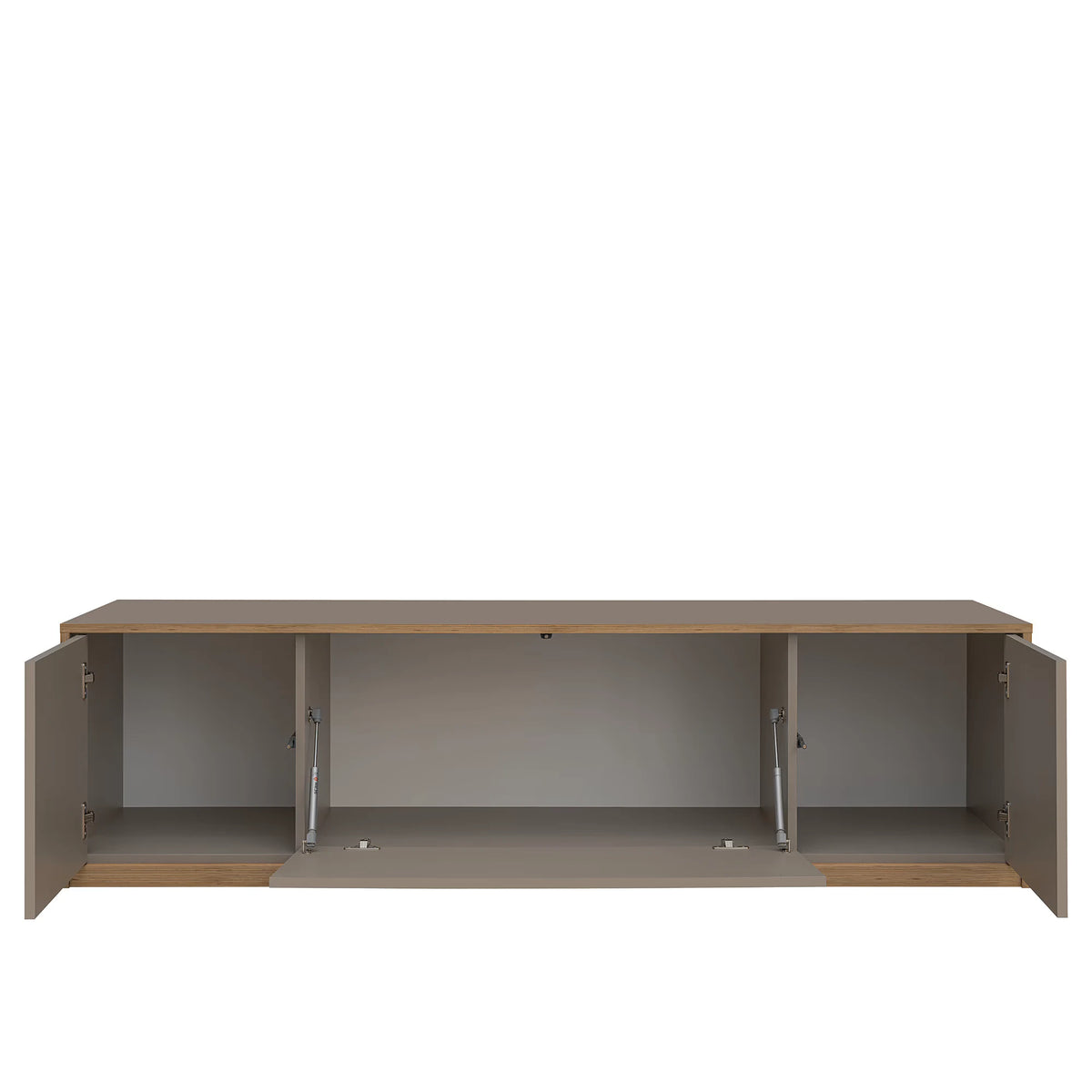 Comoda tv sufragerie COMPLEX, gri, PAL laminat, 170x45x47 cm
