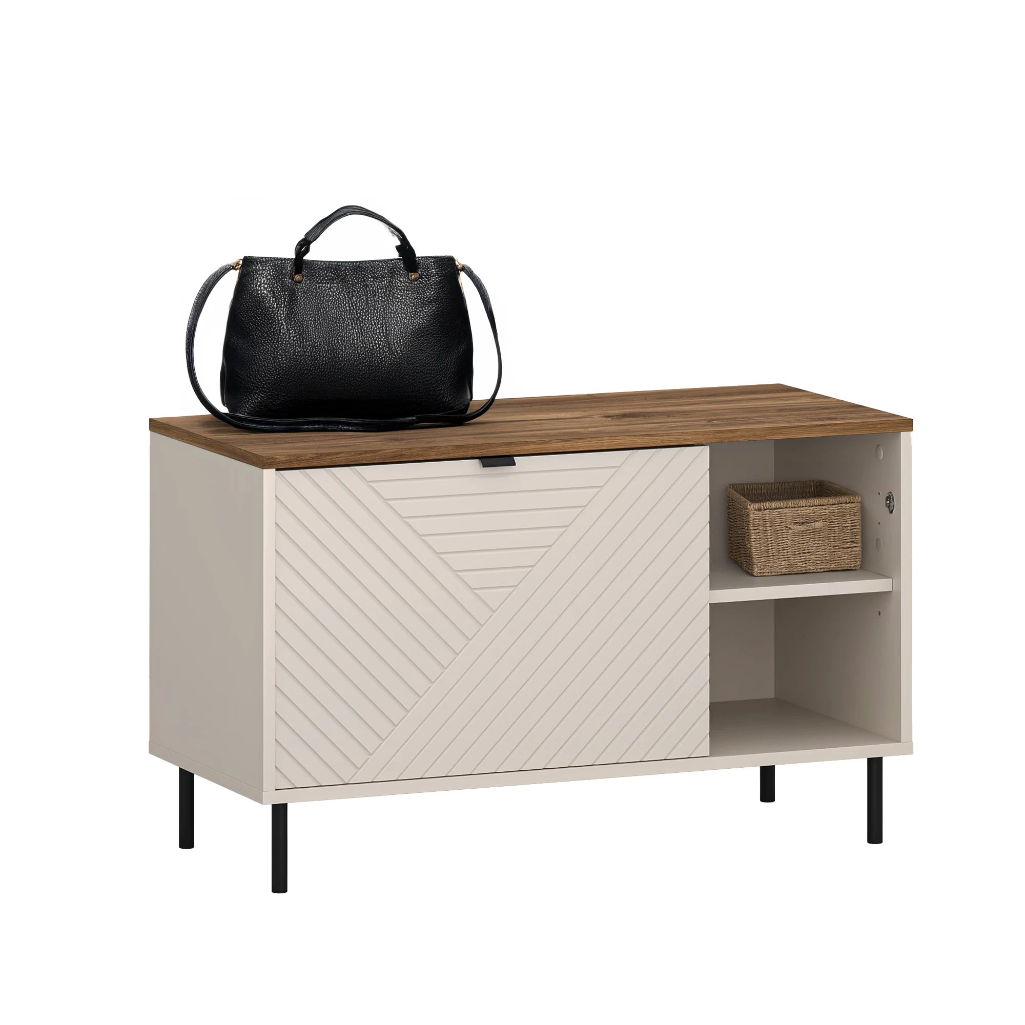 Dulap incaltari EVO, casmir/stejar, PAL laminat, 90x40x55 cm