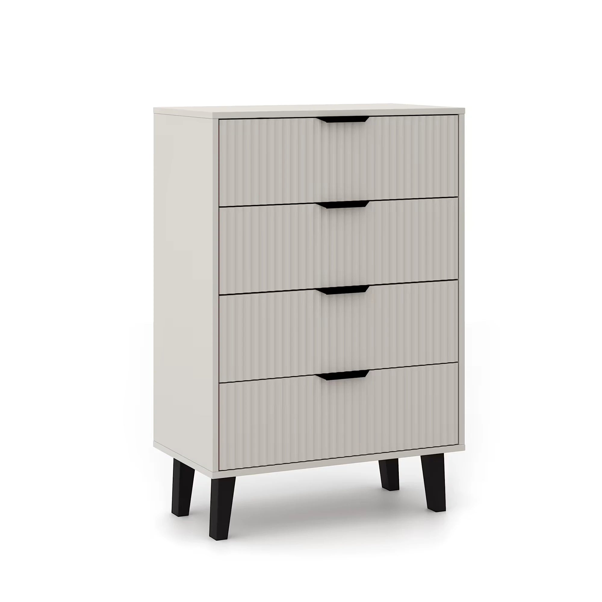 Comoda cu sertare inalta BORG, casmir, PAL laminat, 70x39x103 cm