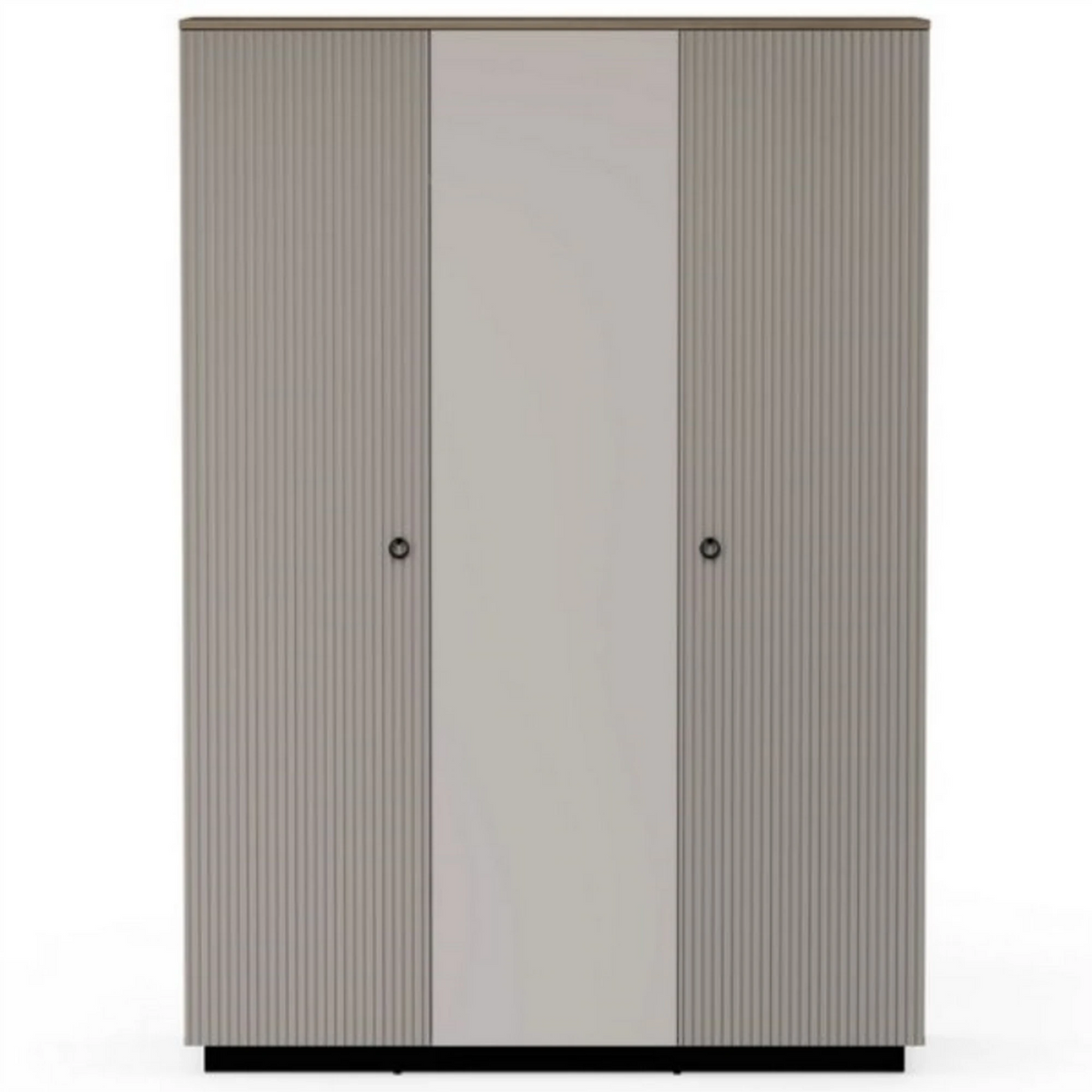 Dulap modern dormitor DOMINICA, grej/stejar, PAL laminat, 153x60x218 cm