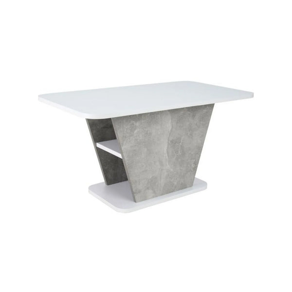Masuta CALIPSO, alb/gri, PAL laminat, 90x50x46 cm