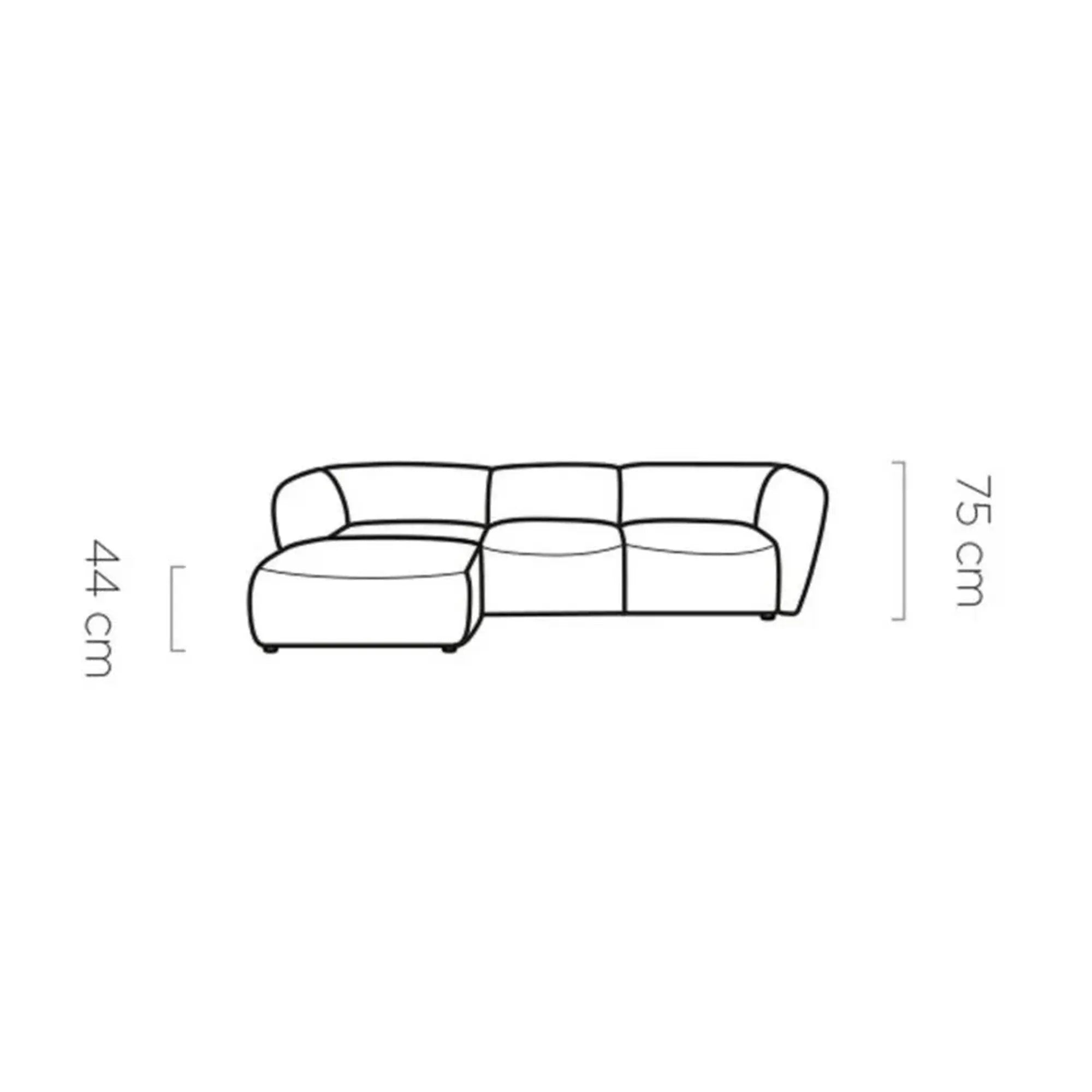 Coltar CANDELO MINI A, personalizabil materiale gama Oferta Avantaj, 308x172x75 cm