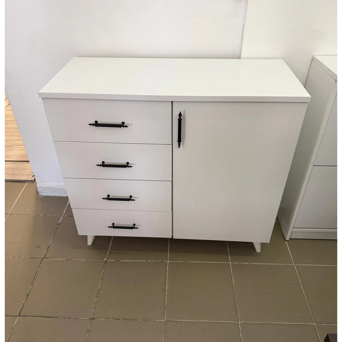 PRODUS RESIGILAT - Comoda LAVINIA, alb, PAL, 90x45x78 cm