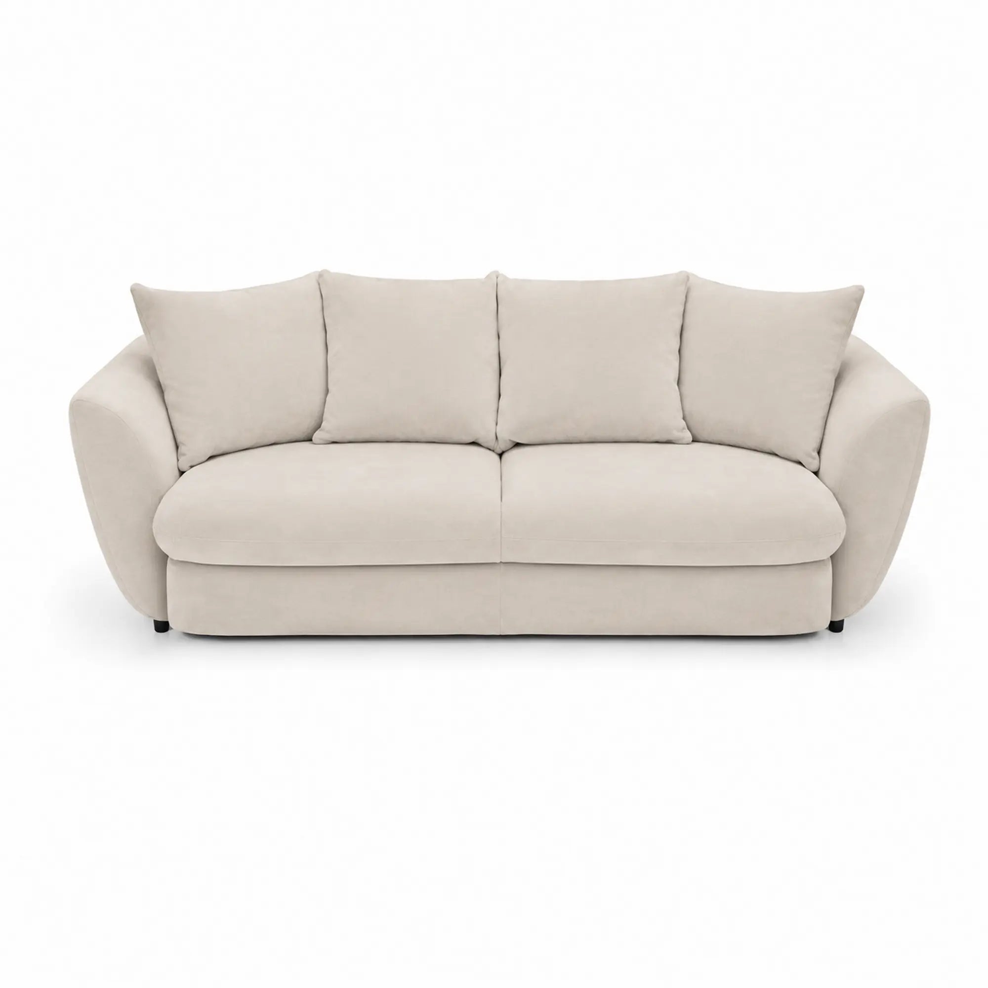 Canapea dormit NOVA, stofa crem - Miracle C273, 237x117x95 cm
