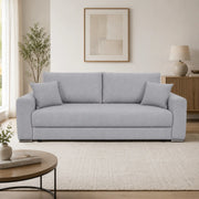 Canapea extensibila Genf, personalizabil materiale gama Platinium, cu lada depozitare, 247x103x90 cm