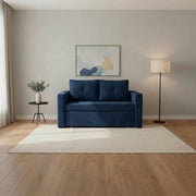 Canapea BUNIO III, stofa clasica albastru - Manila 26, 147x88x86 cm