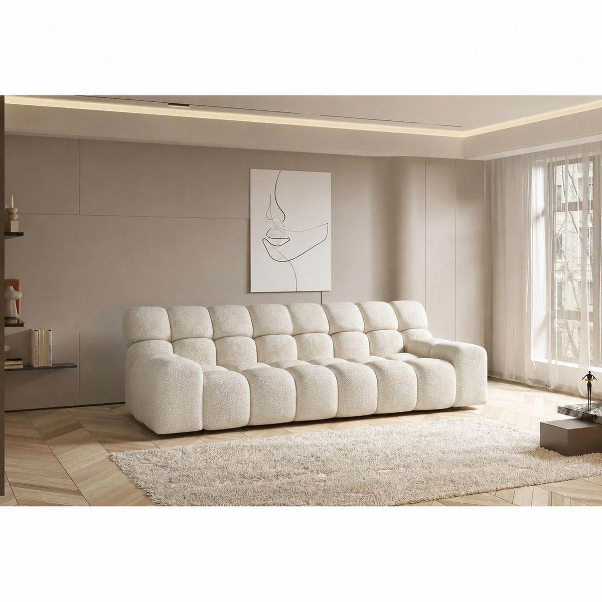 Canapea CAMPILE, personalizabil, 288x119x85 cm