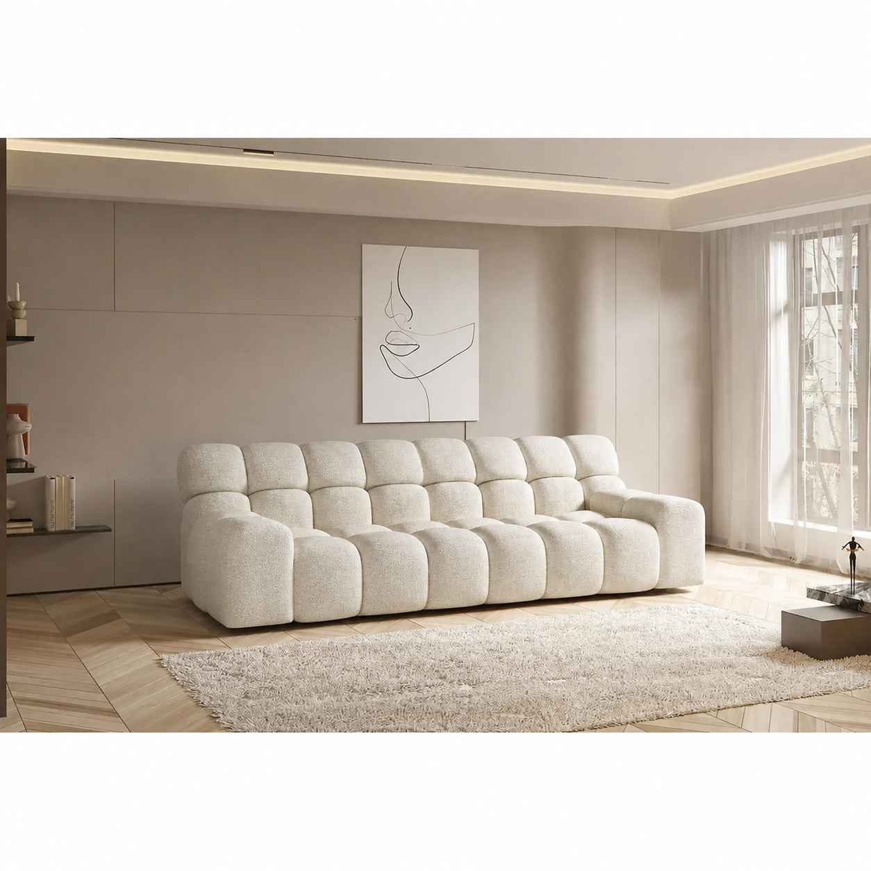 Canapea CAMPILE, personalizabil, 288x119x85 cm