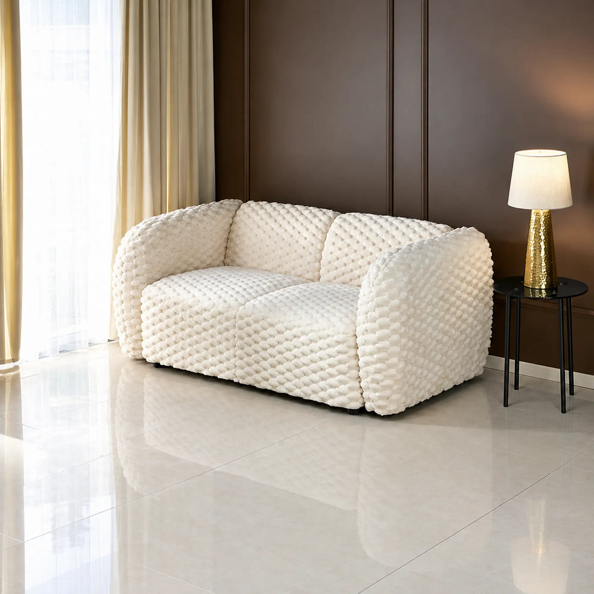 Canapea MALTA, crem, stofa, 170x90x70 cm