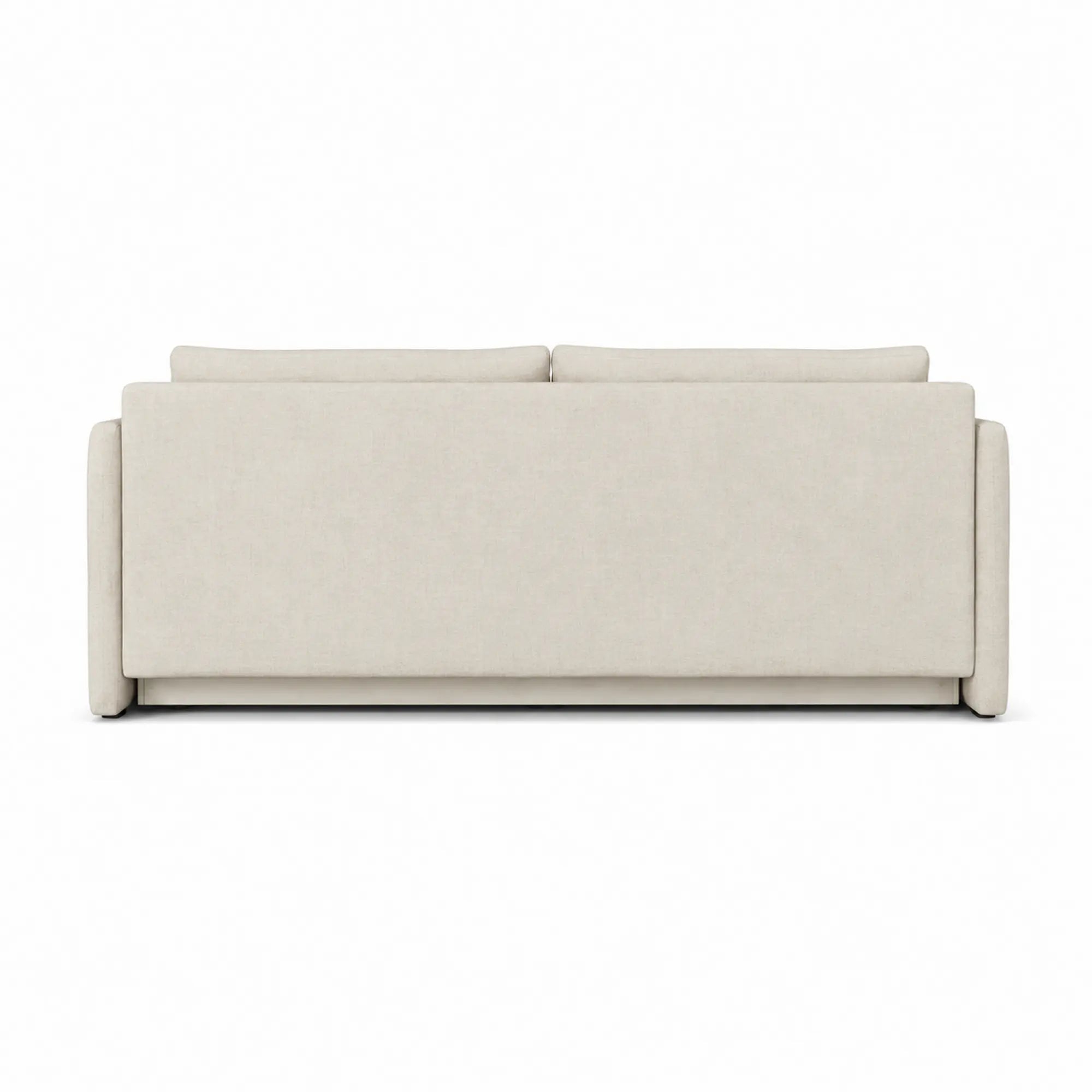 Canapea extensibila Allen, stofa catifelata crem - Monolith 02, cu lada depozitare, 220x100x88 cm