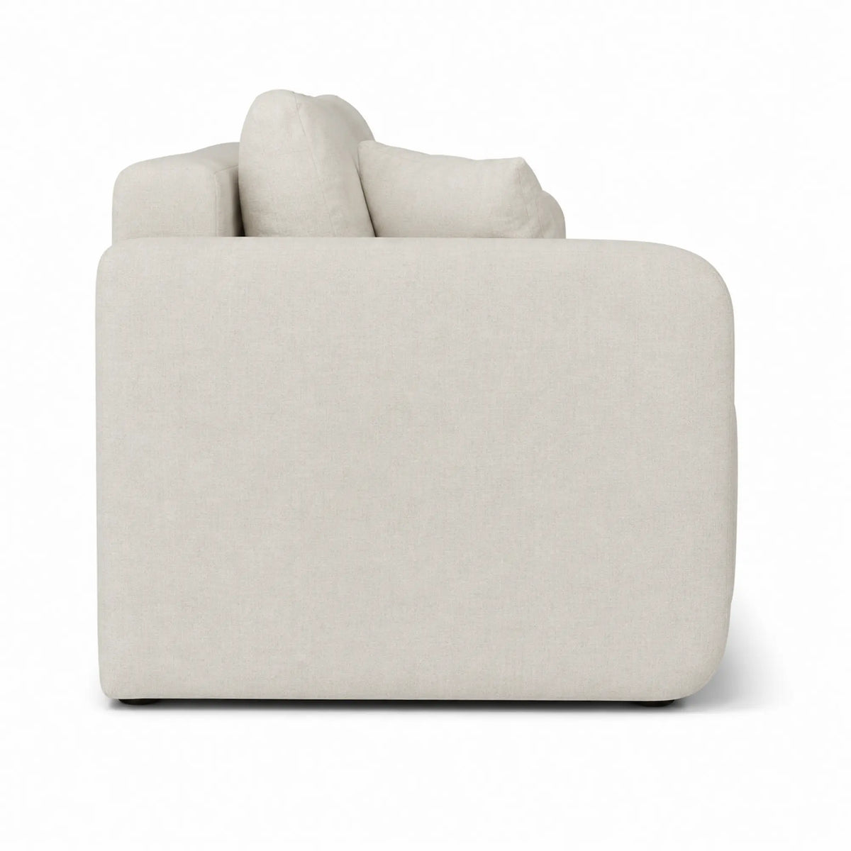 Canapea extensibila Allen, stofa catifelata crem - Monolith 02, cu lada depozitare, 220x100x88 cm