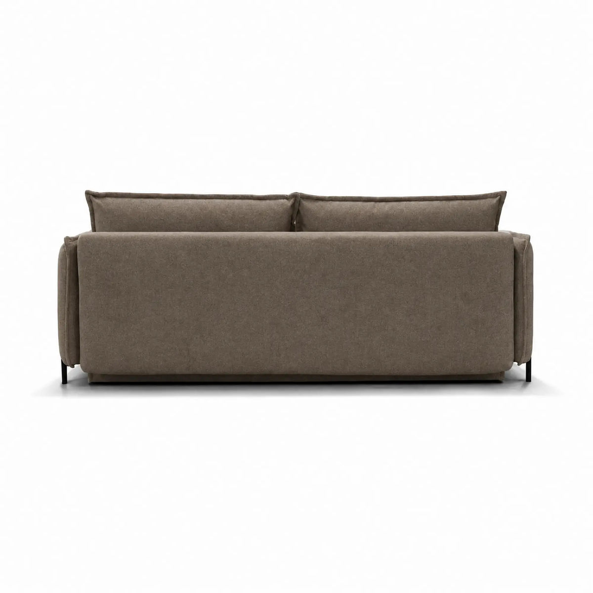 Canapea extensibila Amalfi, stofa catifelata maro - Monolith 15, cu lada depozitare, 226x105x90 cm
