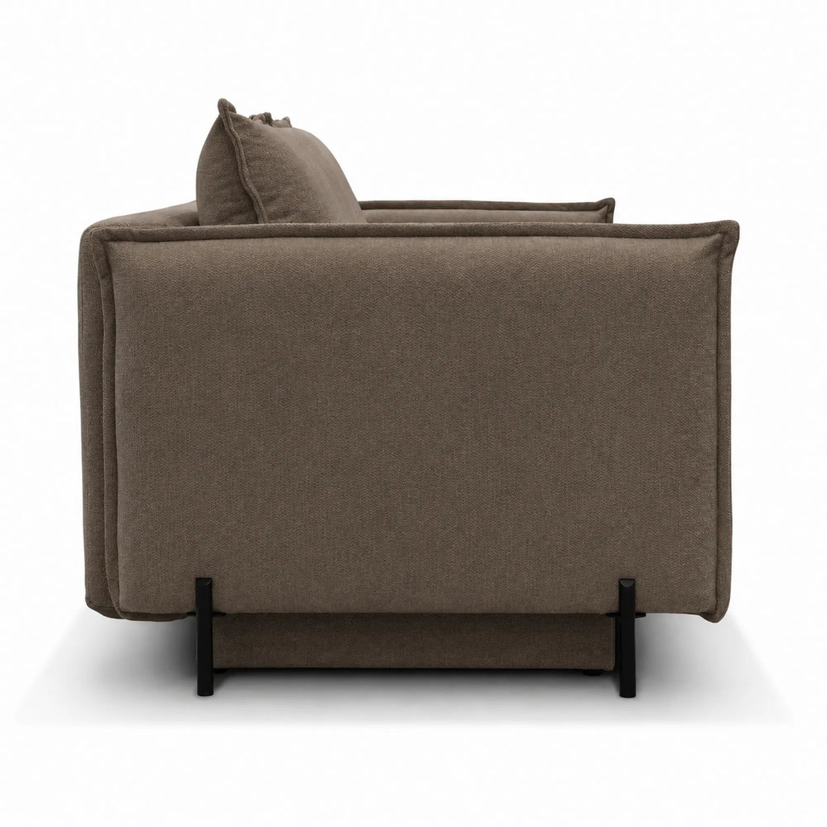 Canapea extensibila Amalfi, stofa catifelata maro - Monolith 15, cu lada depozitare, 226x105x90 cm