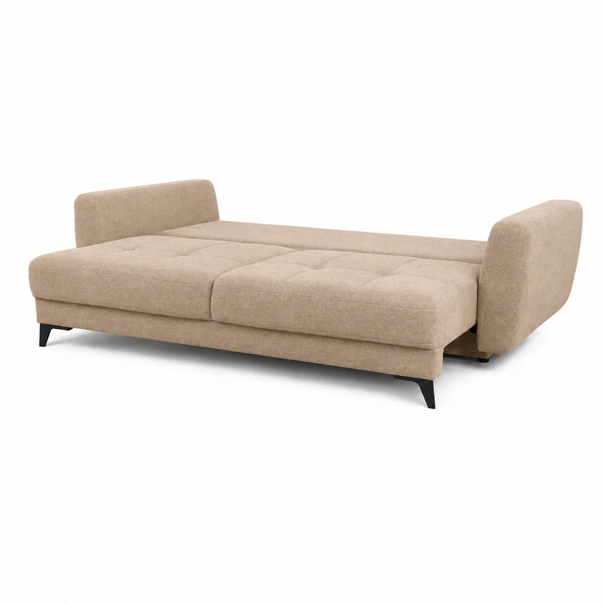 Canapea extensibila KARISA, stofa bej - Element 6, cu spatiu depozitare, 241x113x91 cm
