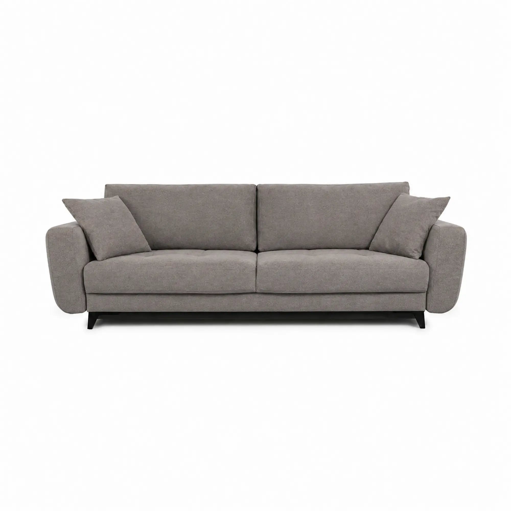 Canapea extensibila KARISA, stofa gri - Element 3, cu spatiu depozitare, 241x113x91 cm