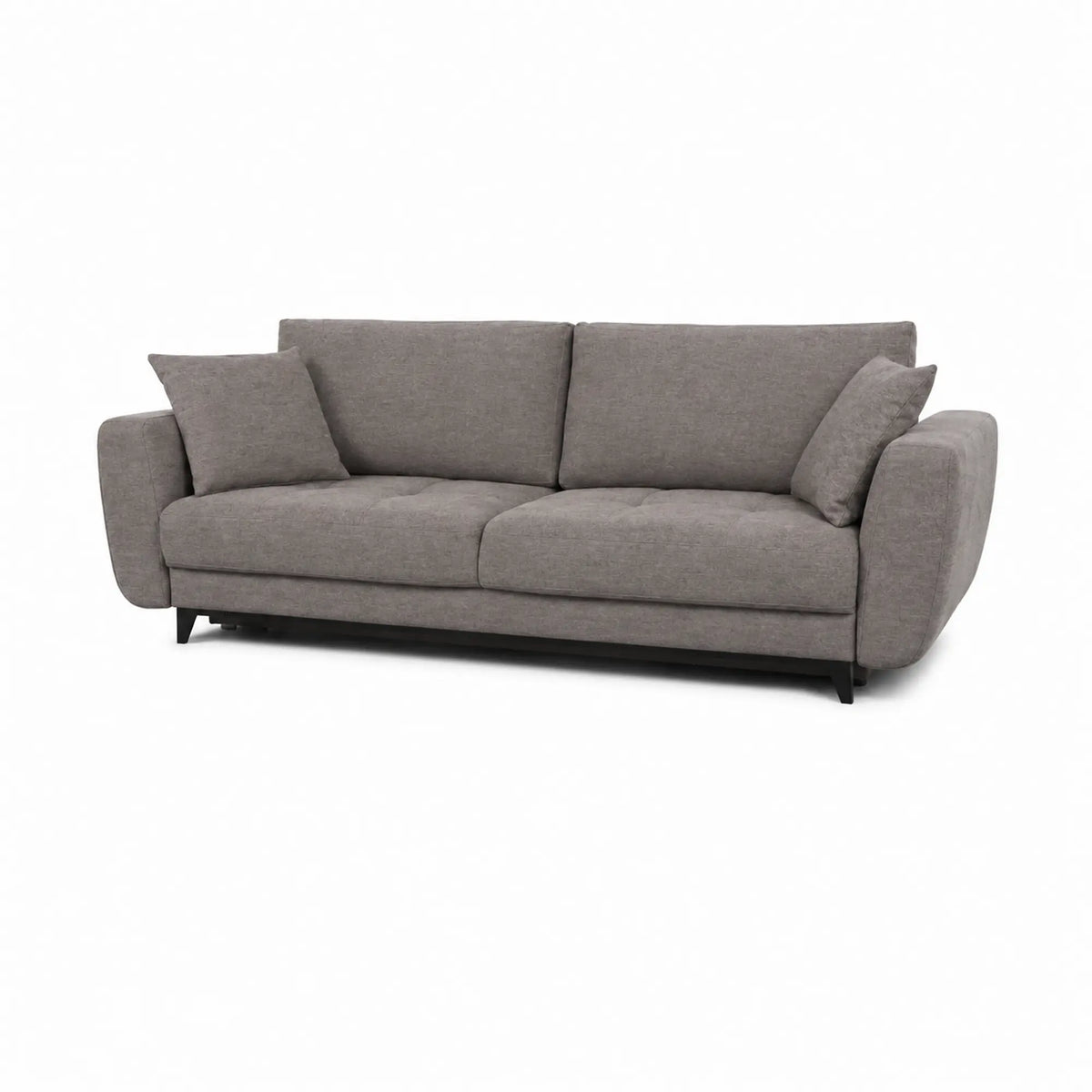 Canapea extensibila KARISA, stofa gri - Element 3, cu spatiu depozitare, 241x113x91 cm