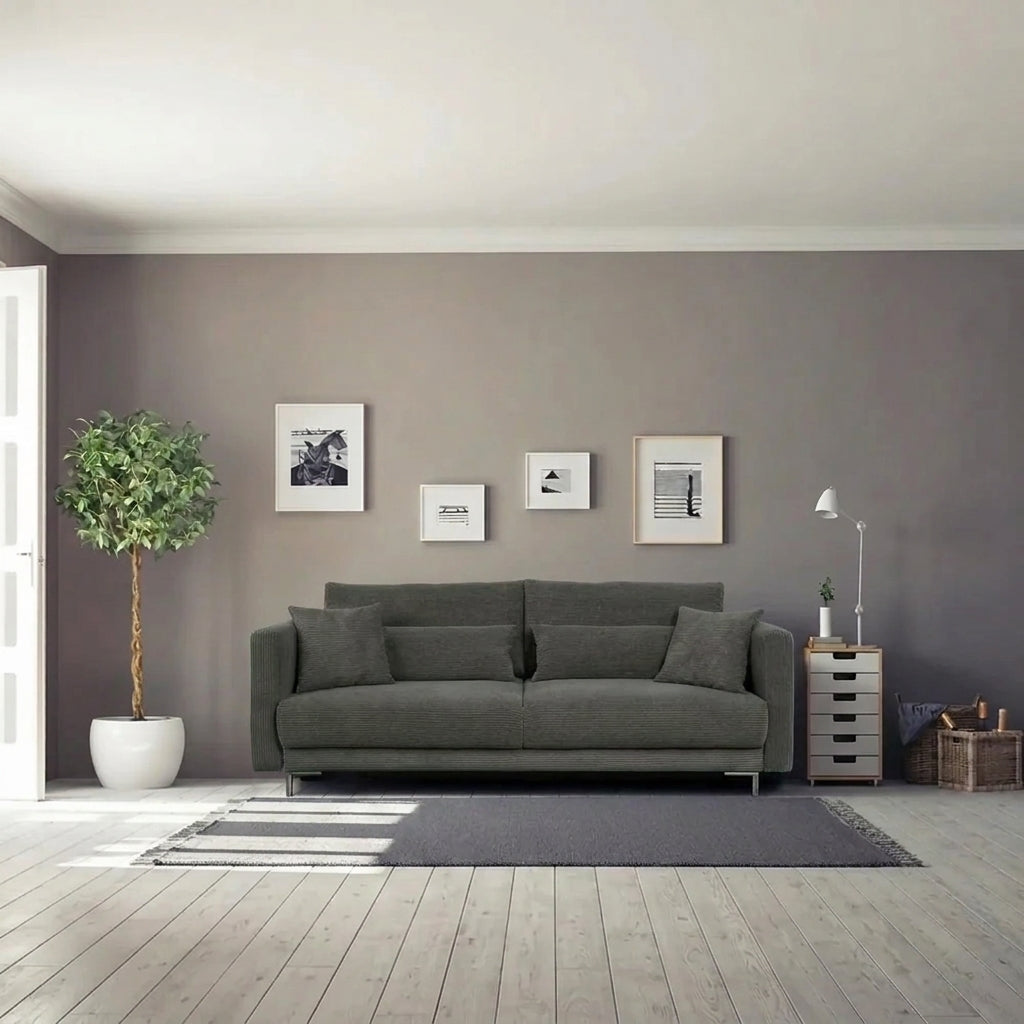 Canapea extensibila RICO, personalizabil materiale gama Oferta Avantaj, cu lada depozitare, 224x114x91 cm