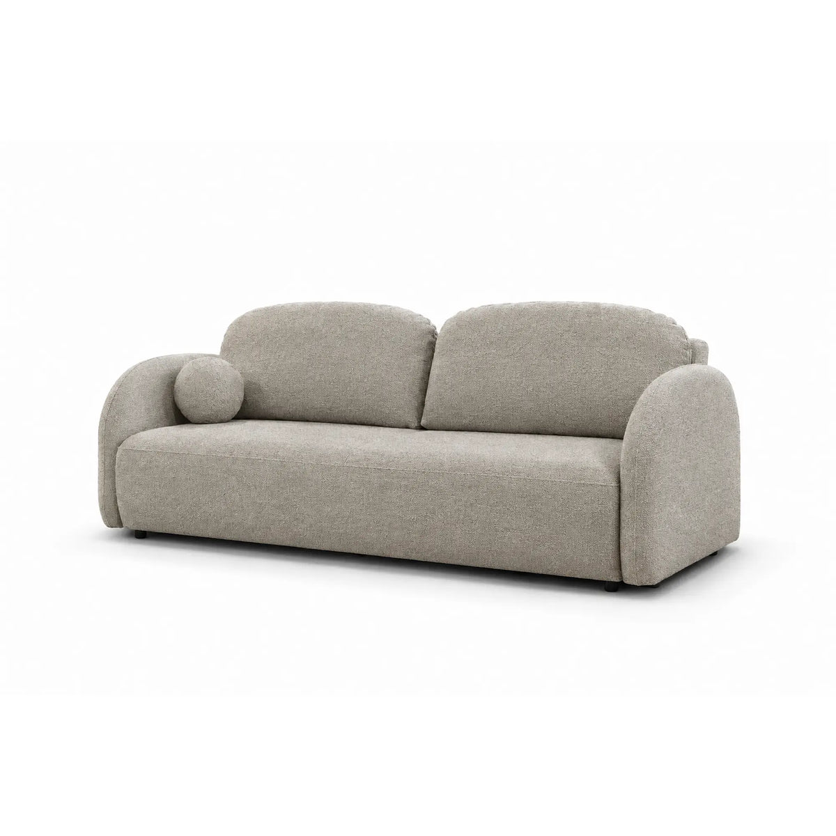 Canapea extensibila ROMA, stofa bej - Vinci 26, cu lada depozitare, 230x105x90 cm